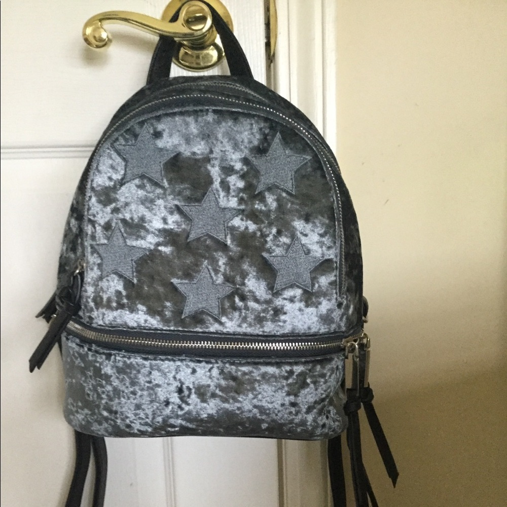 Cute gray mini backpack